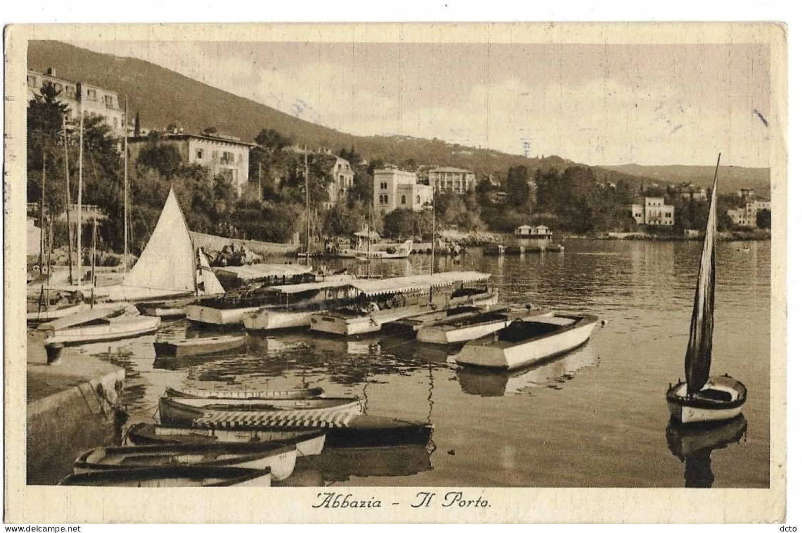 ABBAZIA Il Porto Ed. Cesare Sapelio 1937 - Croacia