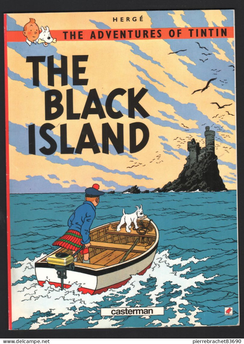 TINTIN. THE BLACK ISLAND. 1984. COUVERTURE SOUPLE - Andere Verleger