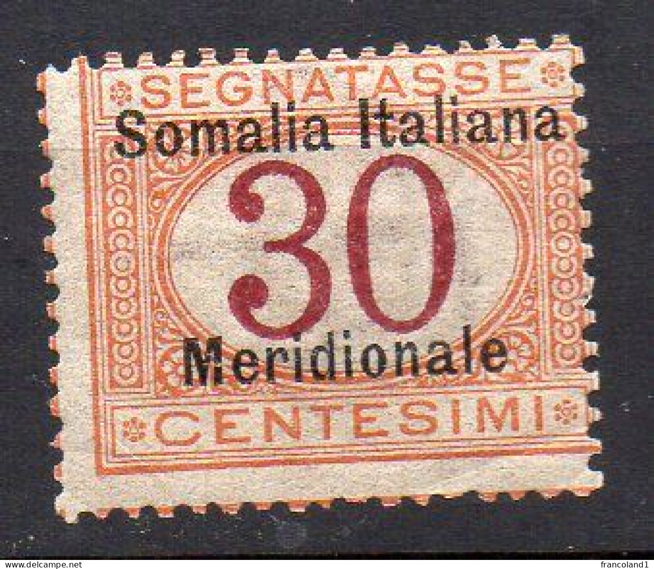 Somalia 1906 Segnatasse N. 4 Nuovo MLH* Sassone 80 Euro - Somalia