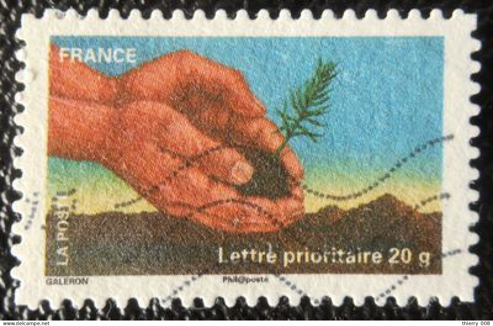 526 France 2011 Oblitéré Autoadhésif  Fête Du Timbre La Terre Plantation - Autres & Non Classés