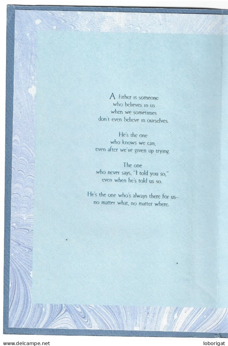 FELICITACION DE CUMPLEAÑOS.- FOR MY FATHER, HAPPY BIRTHDAY - Contemporain (à Partir De 1950)