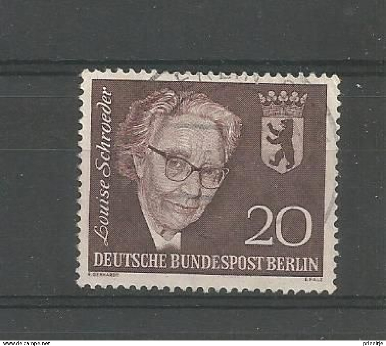 Berlin 1961 Louise Schroeder Y.T. 177 (0) - Gebruikt