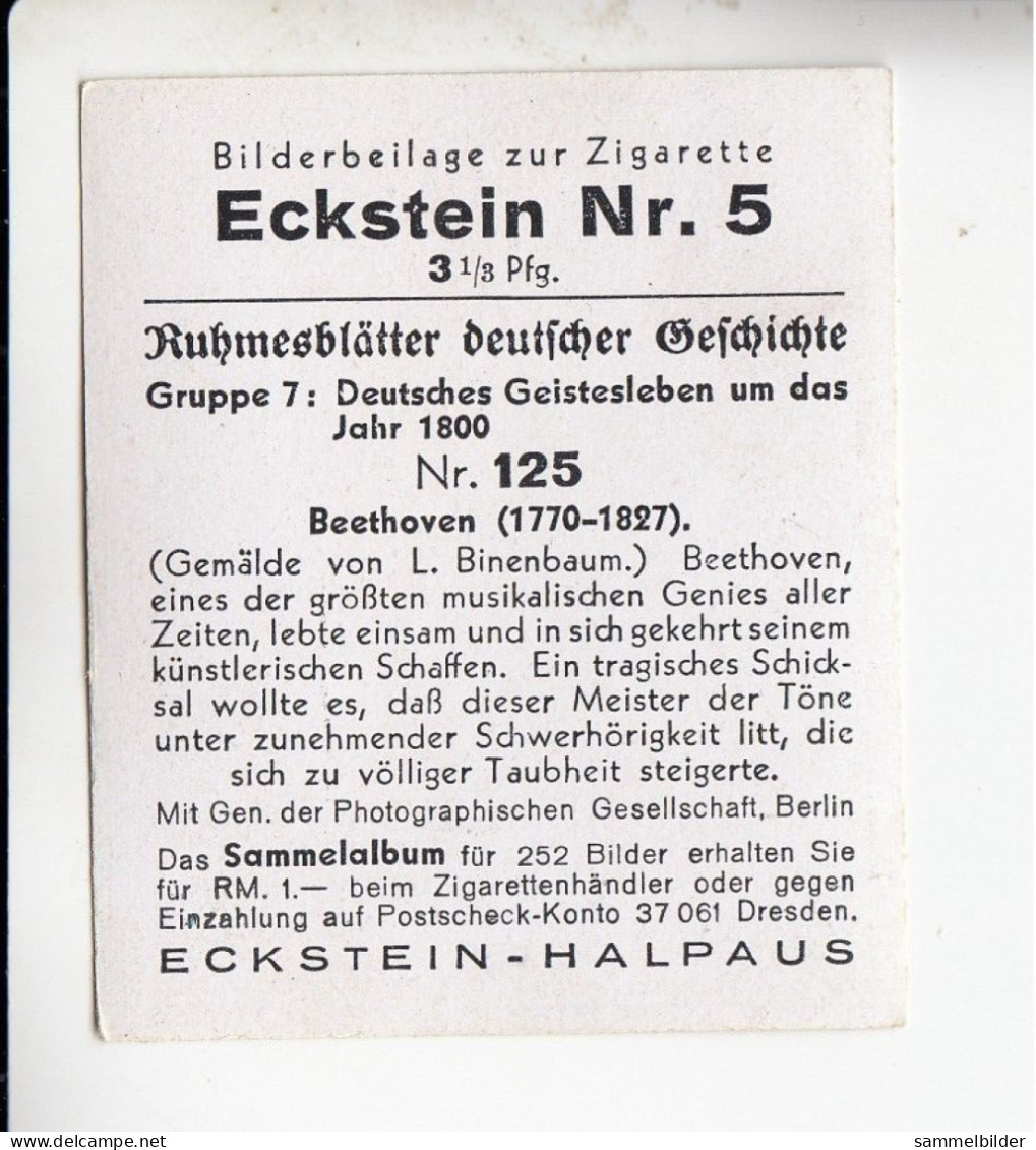 Eckstein Ludwig Van Beethoven   # 125 Von 1934 - Other Brands