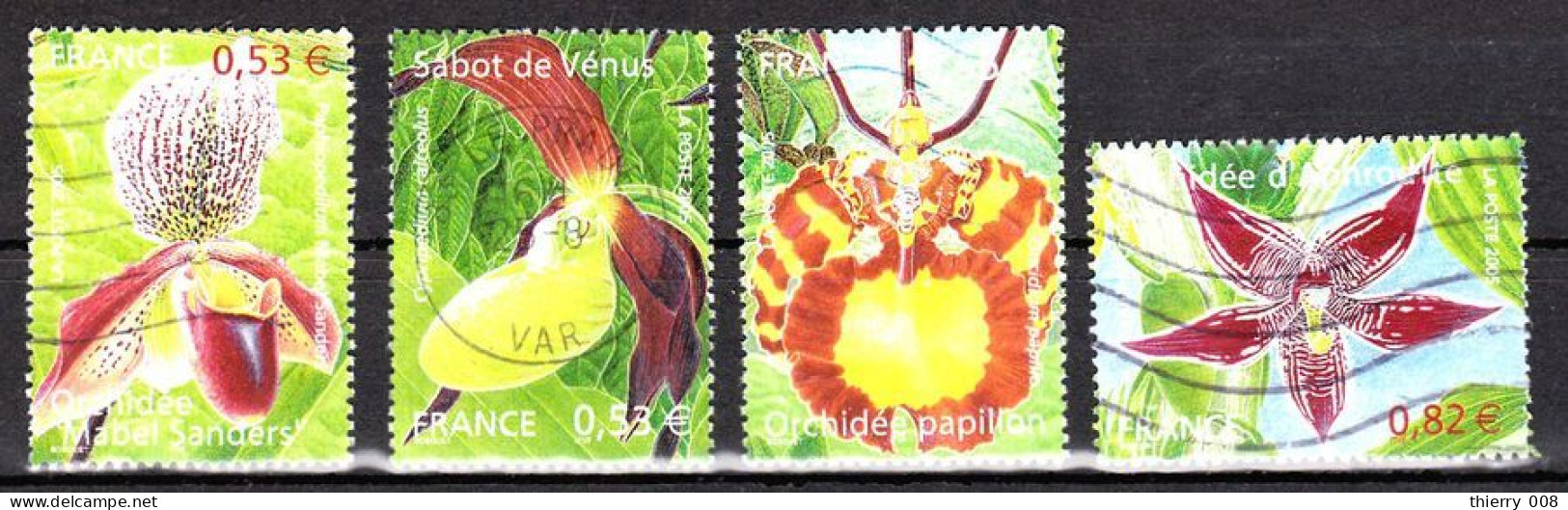 3763 / 3766   France Oblitéré  Nature De France  Orchidées - Used Stamps