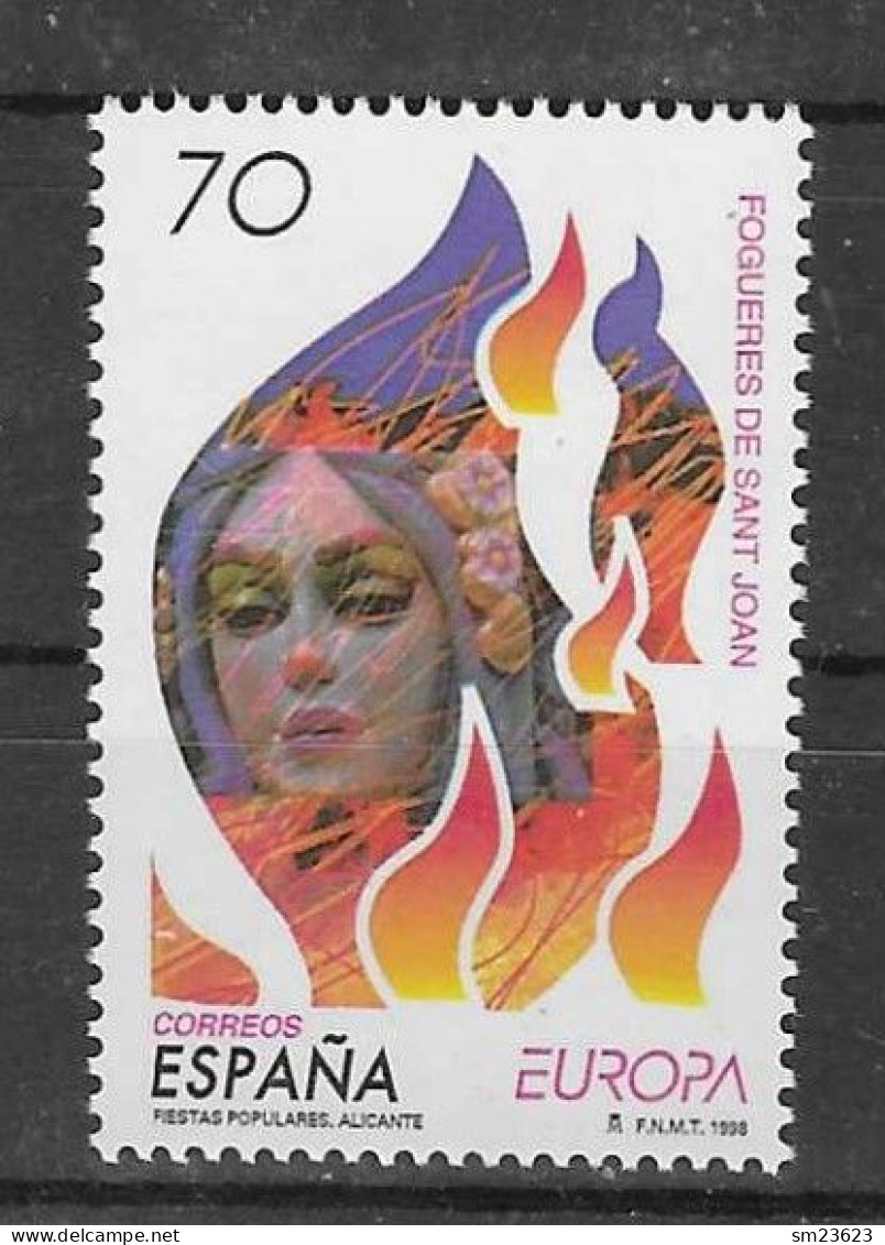 Spanien / Espana  1998  Mi.Nr. 3383 , EUROPA CEPT - Nationale Feste Und Feiertage - Gestempelt / Fine Used / (o) - 1998