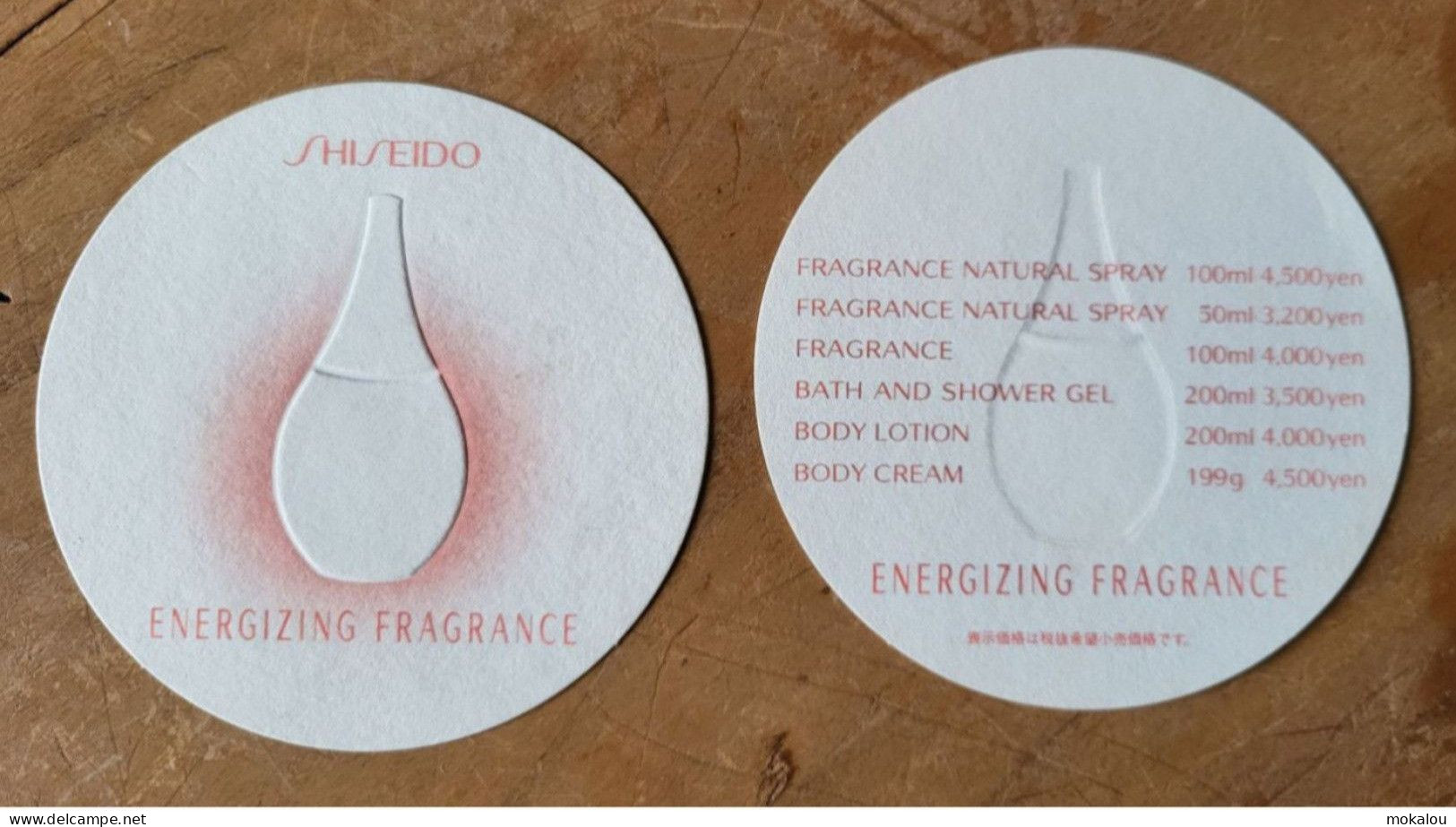 Carte Shiseido Energizing Fragrance Japon - Modernes (à Partir De 1961)