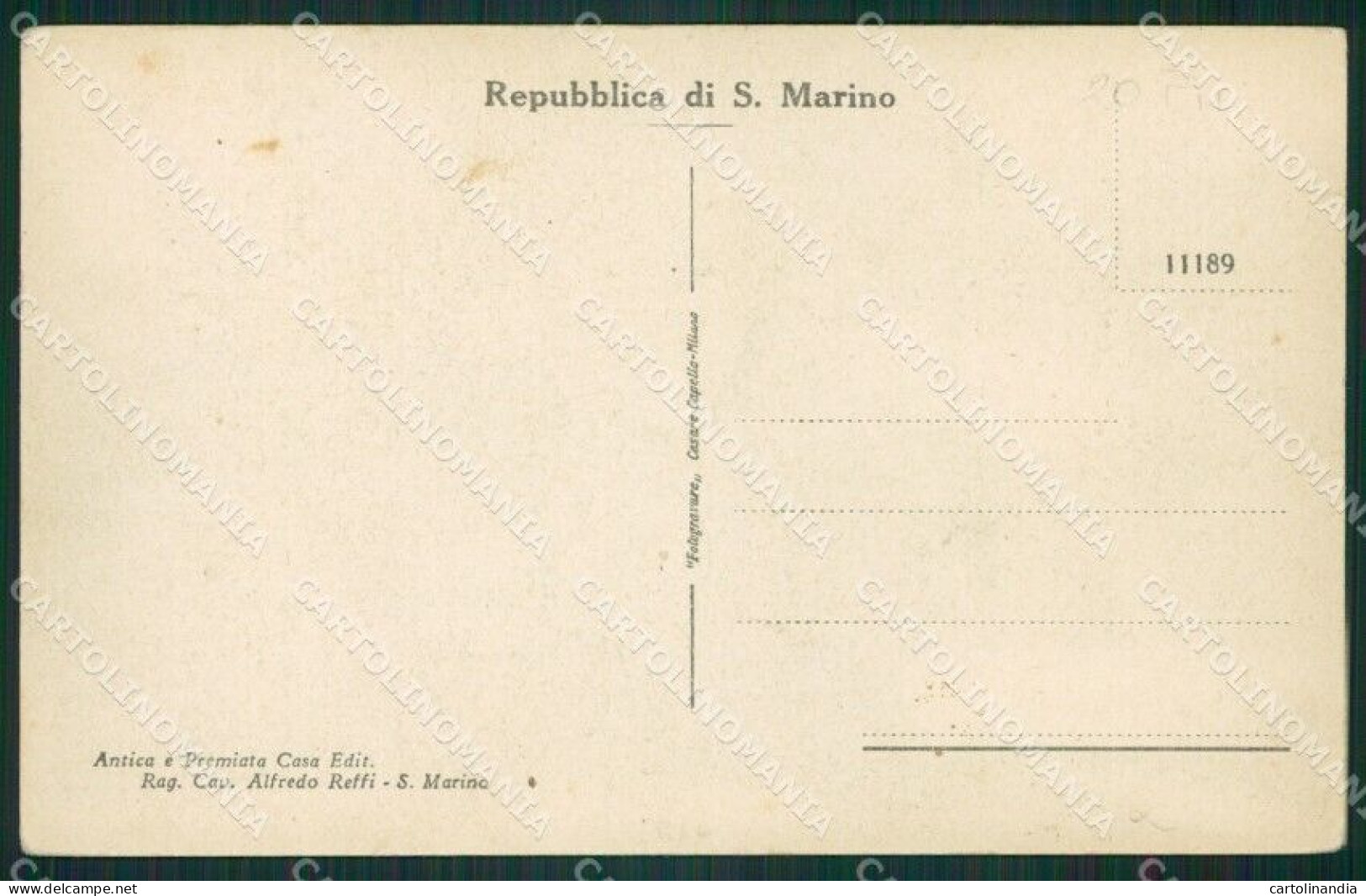 San Marino PIEGA Cartolina MQ5464 - San Marino