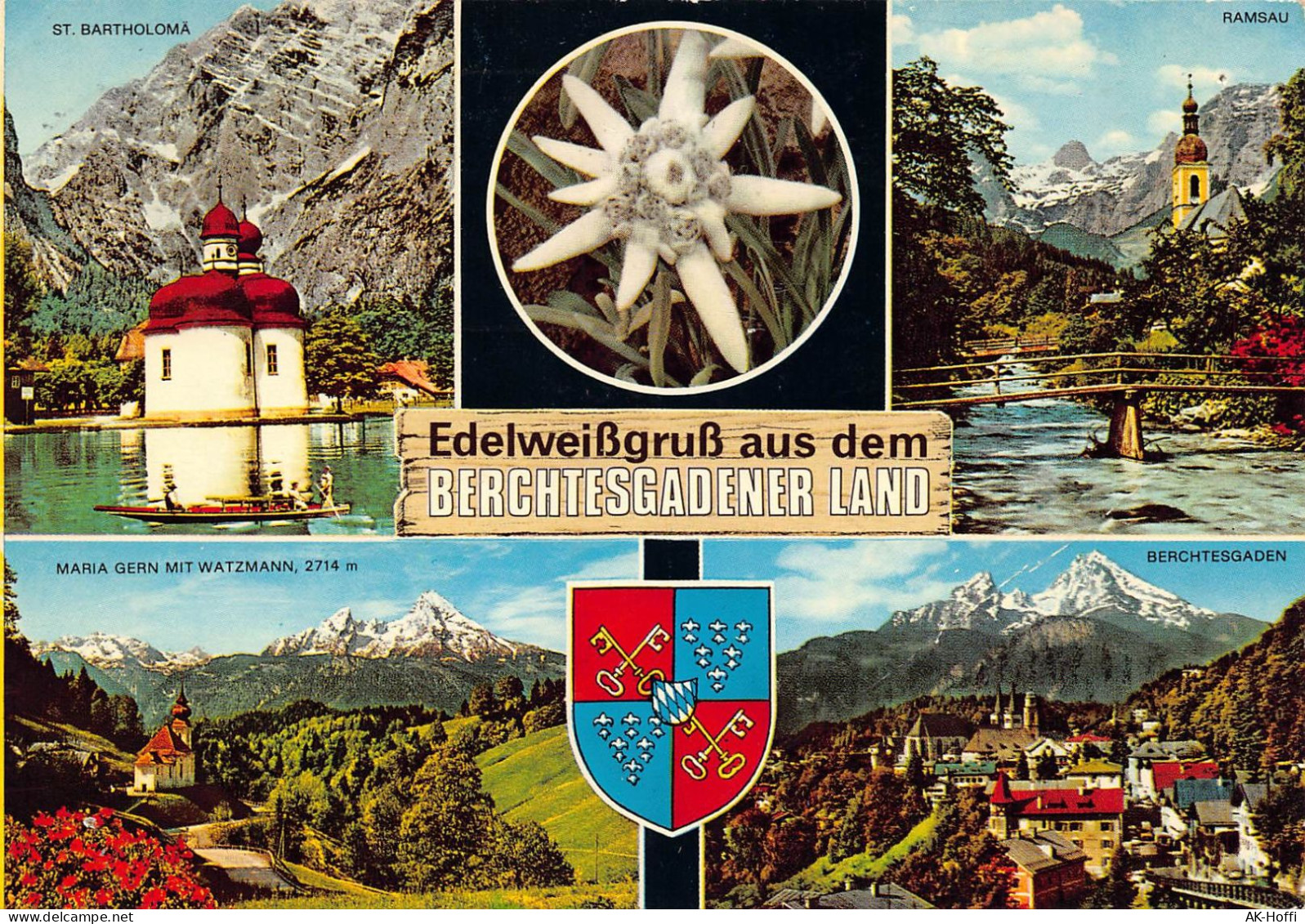 Berchtesgaden - Mehrbildkarte Edelweiß-Gruß Aus Dem Berchtesgadener Land - Berchtesgaden