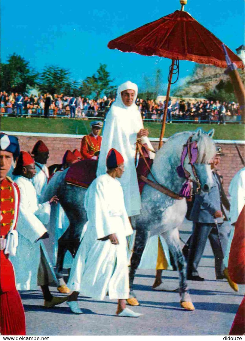 Maroc - Rabat - Sa Majesté Le Roi Hassan II - Chevaux - CPM - Carte Neuve - Voir Scans Recto-Verso - Rabat