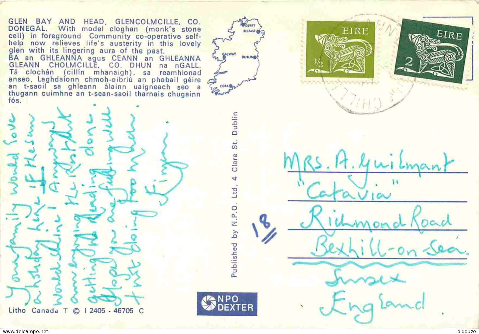Irlande - Donegal - Glencolmcille - Glen Bay And Head - CPM - Voir Scans Recto-Verso - Donegal