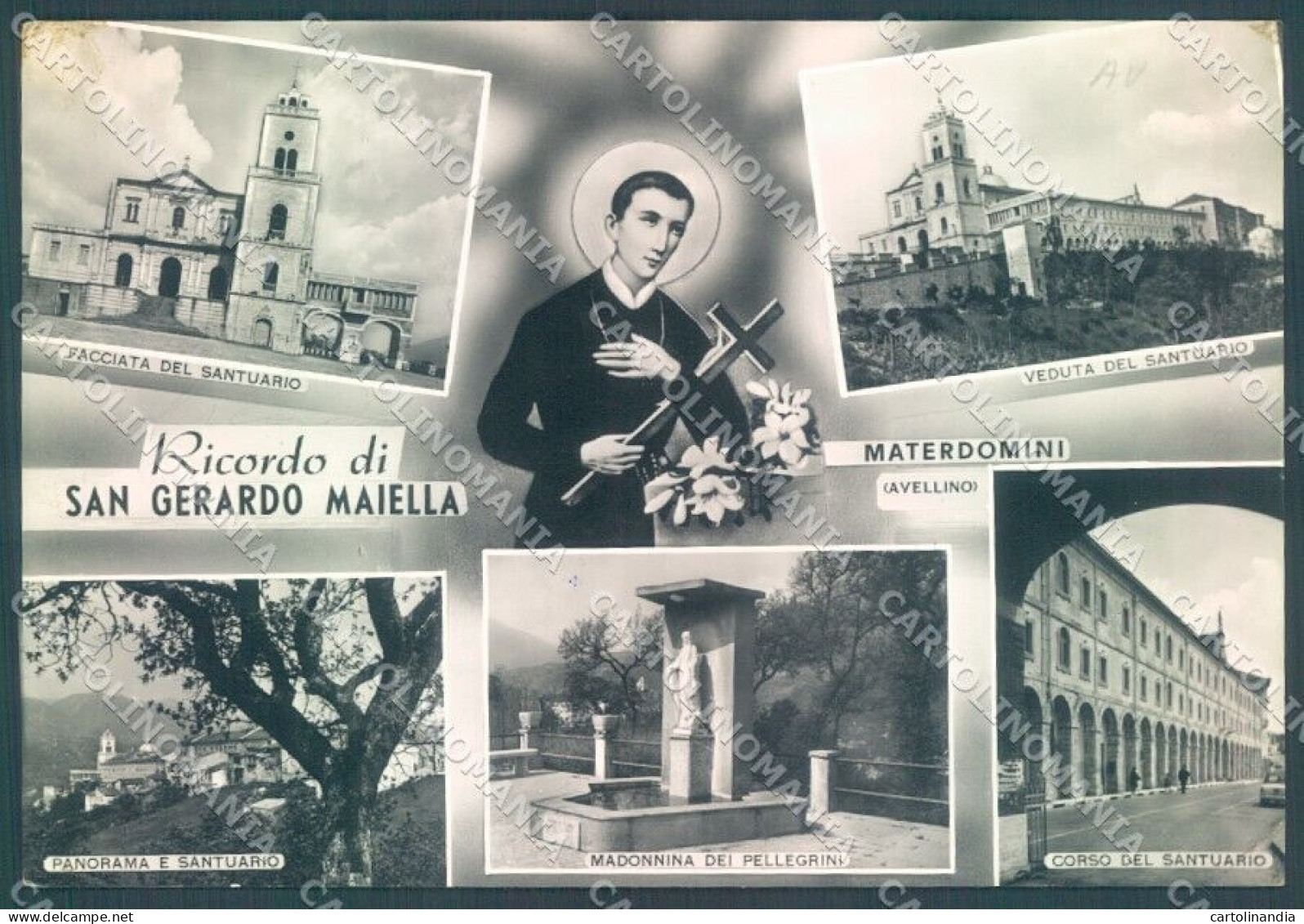 Avellino S. Gerardo Maiella Santuario Alterocca Foto FG Cartolina JK1539 - Avellino