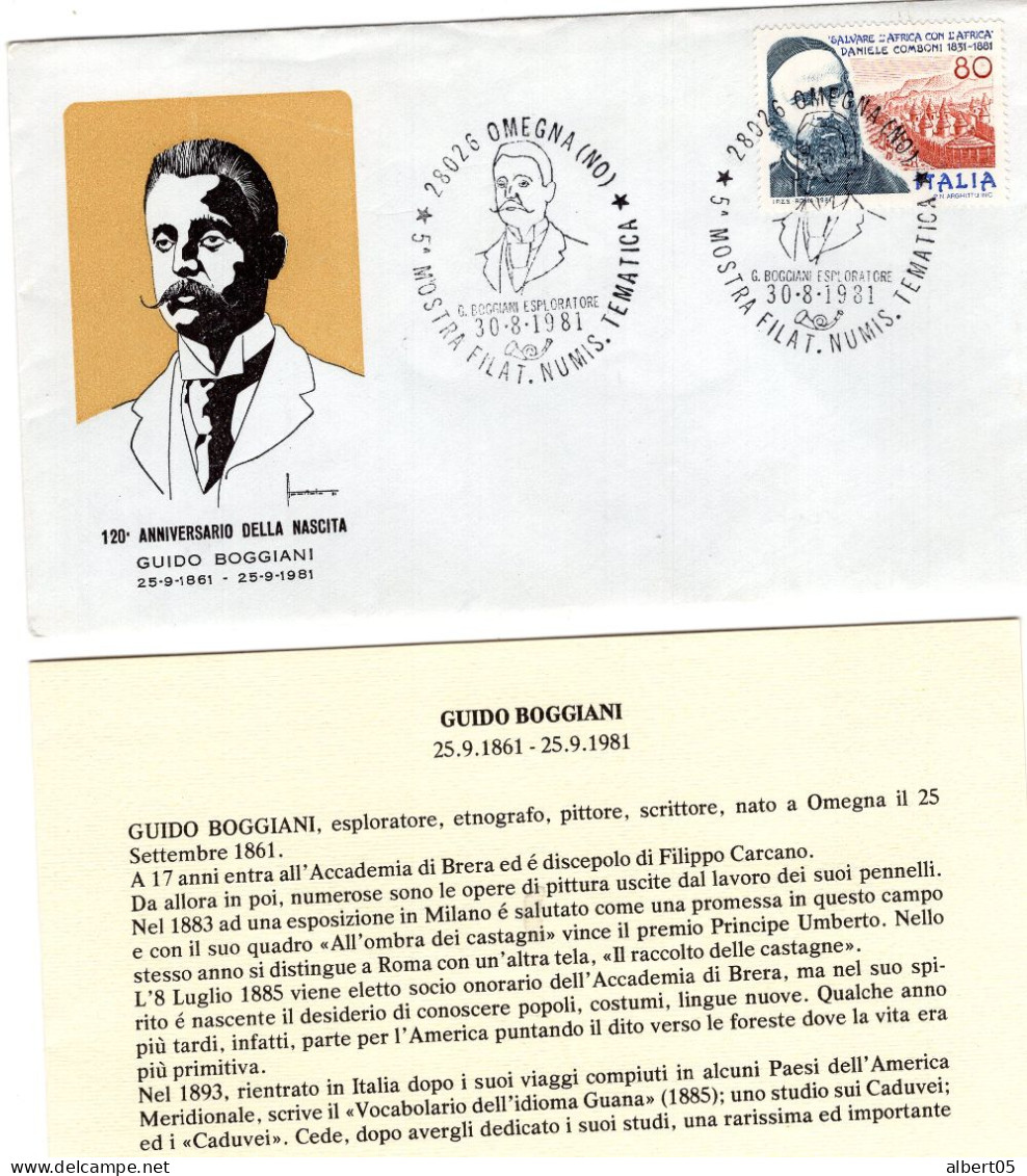 120° Anniversaro Della Nascita Guido Boggiani - - 1981-90: Marcofilie