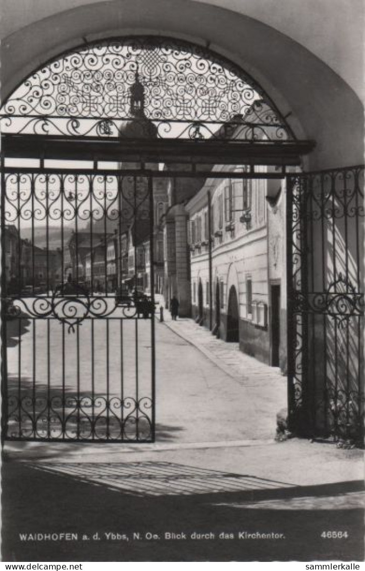 69613 - Österreich - Waidhofen - Blick Durch Das Kirchentor - Ca. 1960 - Waidhofen An Der Thaya