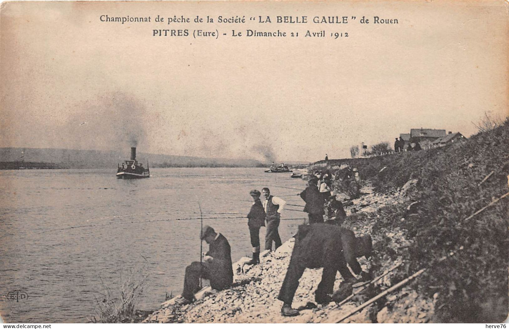 Environs De PONT DE L'ARCHE - PITRES - Championnat De Pêche De La Société "La Belle Gaule" De Rouen - 1912 - Pont-de-l'Arche
