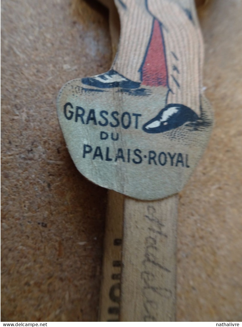 Ancien Eventail Publicitaire  GRASSOT Du Palais Royal  / Le Punch GRASSOT Grand Prix 1900 Daté Au Crayon 1909 - Alcolici