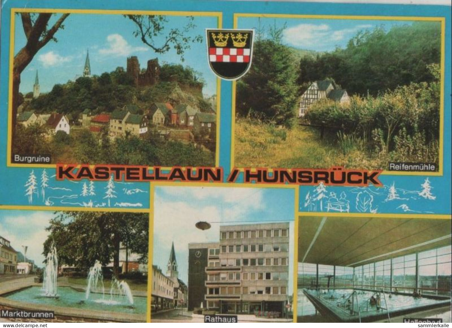 102635 - Kastellaun - U.a. Rathaus - 1987 - Kastellaun