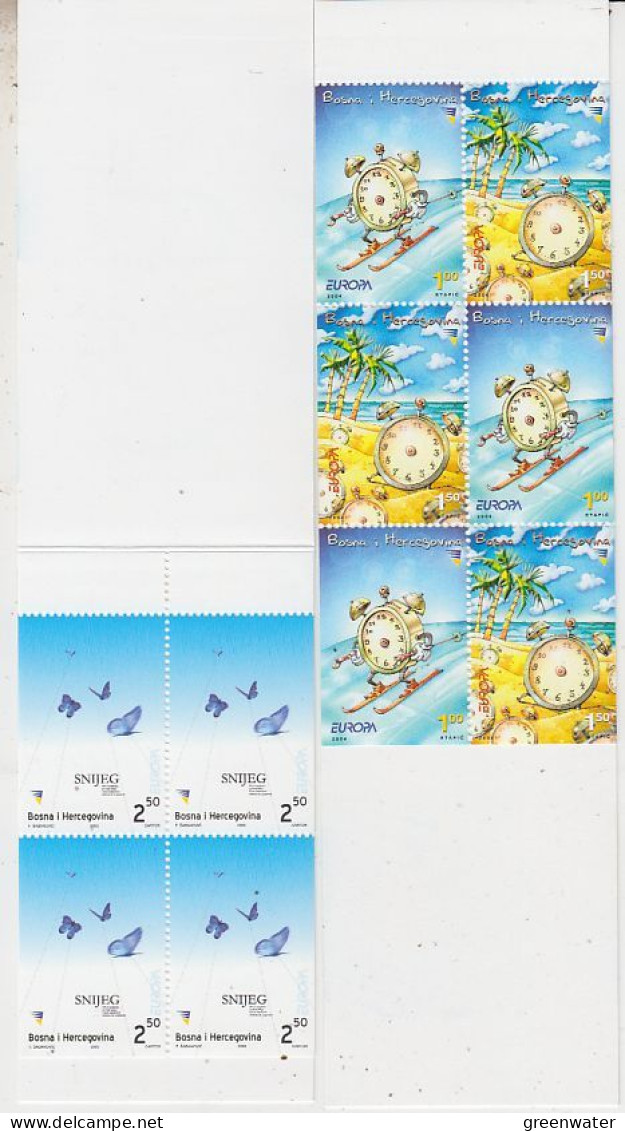 Europa Cept 2003 + 2004 Bosnia/Herzegovina Sarajevo 2 Booklets ** Mnh (59519A) Rock Bottom - 2003