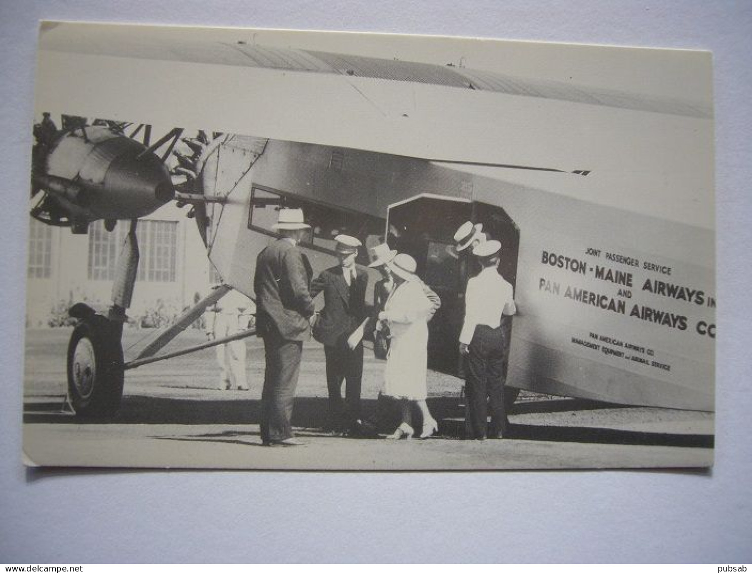 Avion / Airplane / PAN AM - PAN AMERICAN AIRWAYS / Fokker F-10A / Supply For Boston Maine Airways - 1919-1938: Entre Guerres