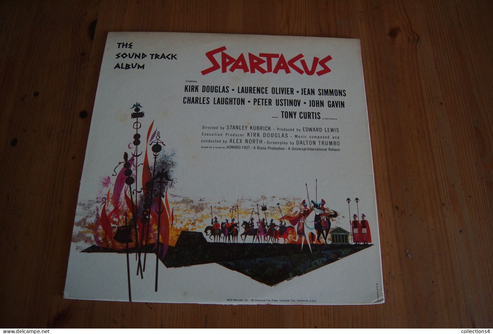 SPARTACUS ALEX NORTH KUBRICK KIRK DOUGLAS LAURENCE OLIVIER USTINOV TONY CURTIS RARE  LP AMERICAIN 1973 - Filmmusik