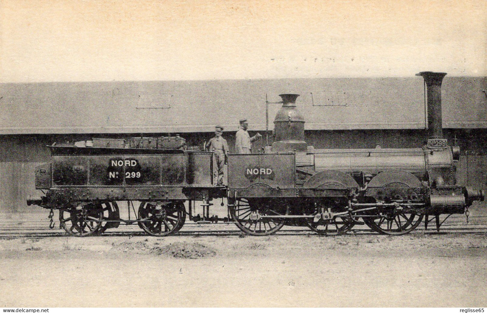 CPA - LES LOCOMOTIVES DU NORD - LOCOMOTIVE N° 299 "MARQUISE" A CYLINDRES EXTERIEURS - FG.1.331 - Eisenbahnen