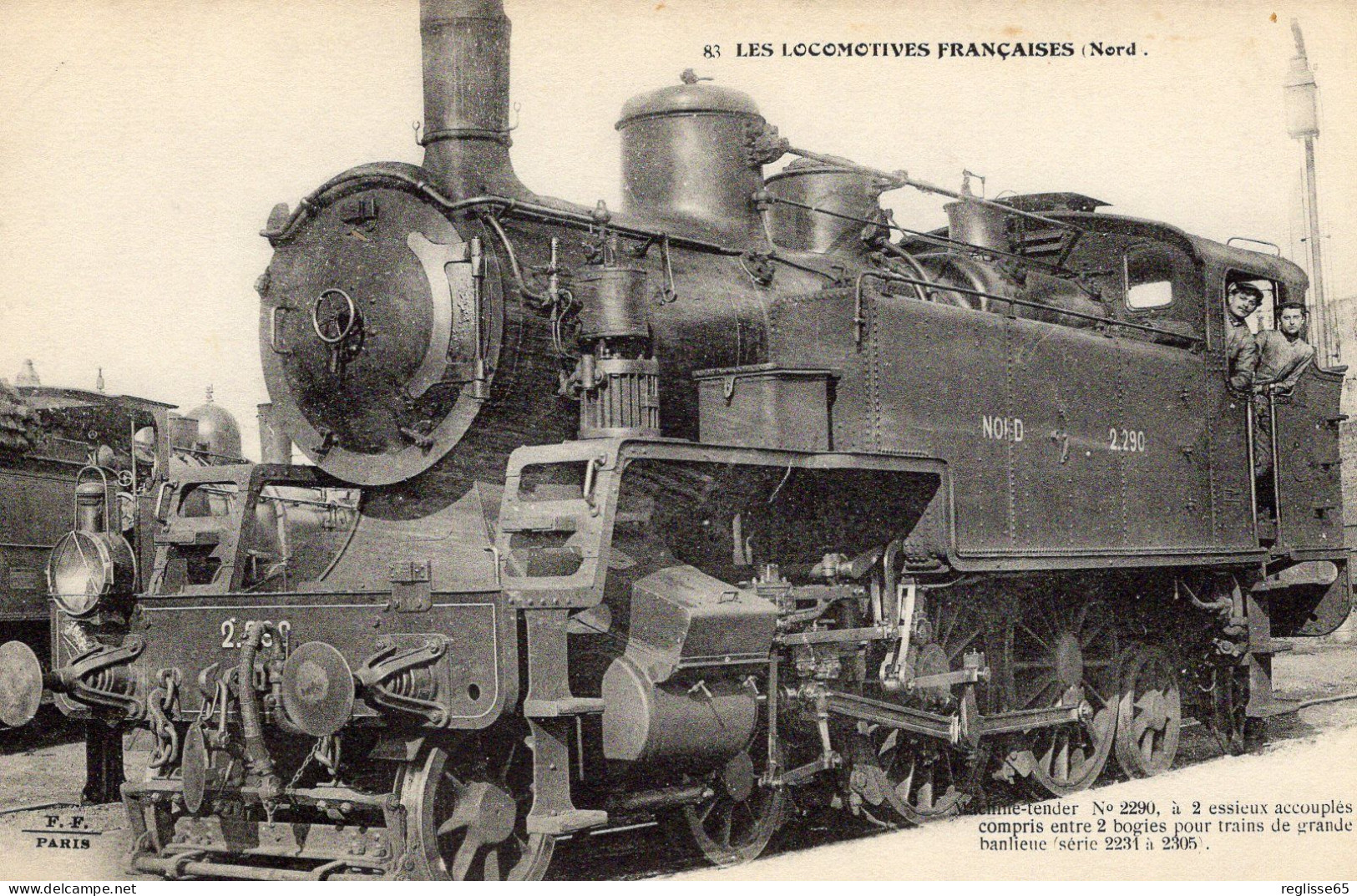 CPA - LES LOCOMOTIVES DU NORD - MACHINE TENDER  N° 2290 "MARQUISE" A 2 ESSIEUX ACCOUPLES - FG.1.332 - Eisenbahnen