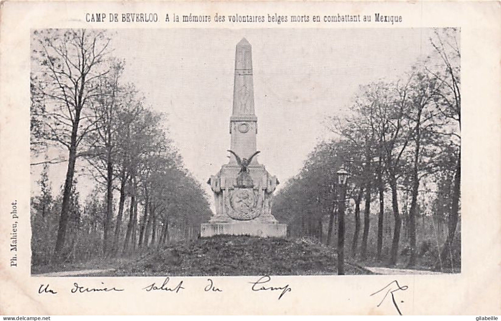 Limbourg - Camp De BEVERLOO -  A La Memoire Des Volontaires Belges Morts En Combattant Au Mexique - 1901 - Leopoldsburg (Beverloo Camp)