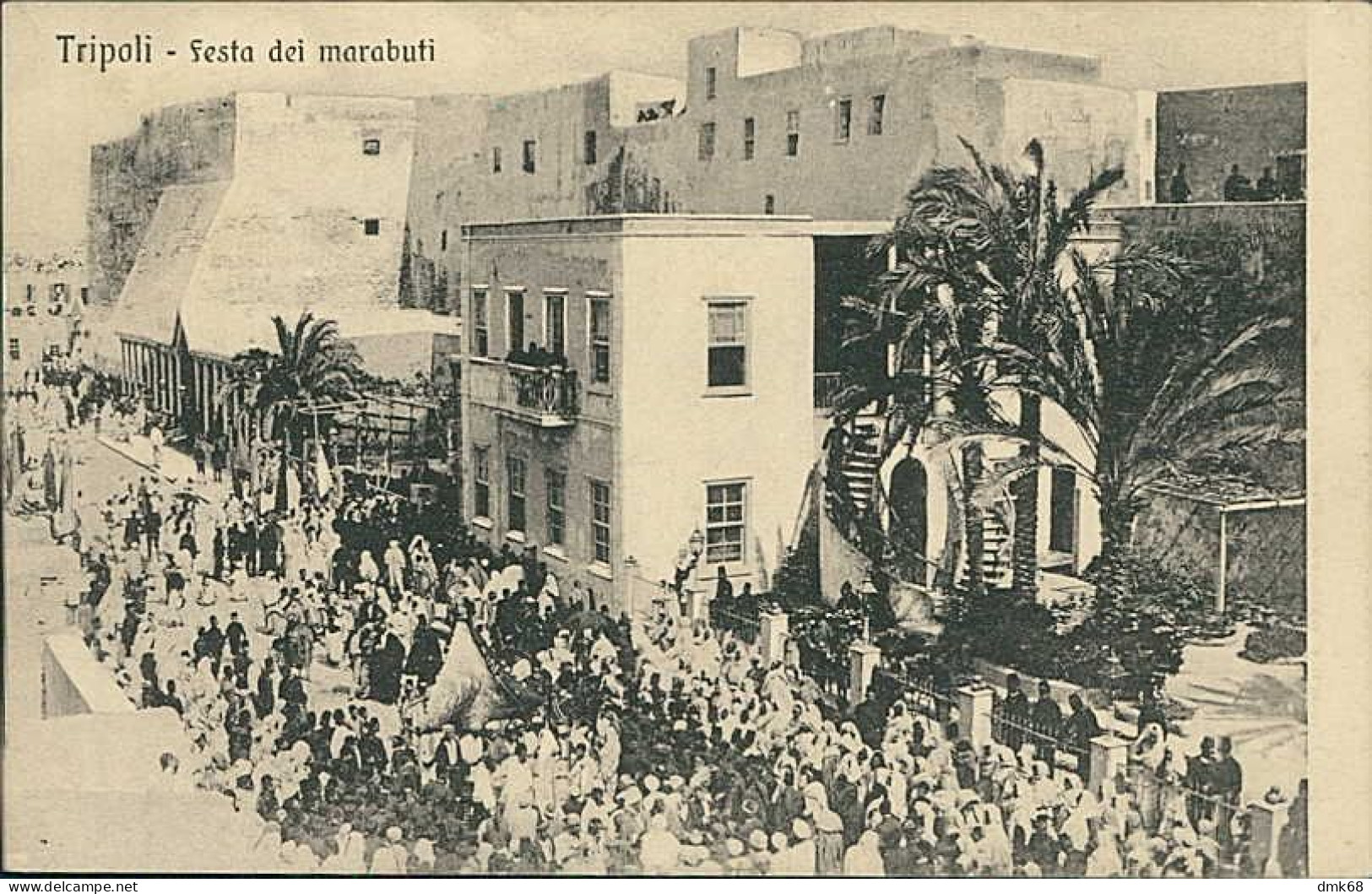 LIBIA / LIBYA - TRIPOLI - FESTA DEI MARABUTI - EDIT TRAMPETTI & MIGLIACCIO - 1910s (12452) - Libye
