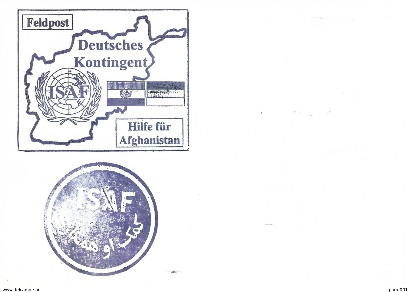 ISAF NATO 2002 Feldpost 1371 Kabul Afghanistan German FPO Feldpost Peacekeeping Military Postcard - Militaria