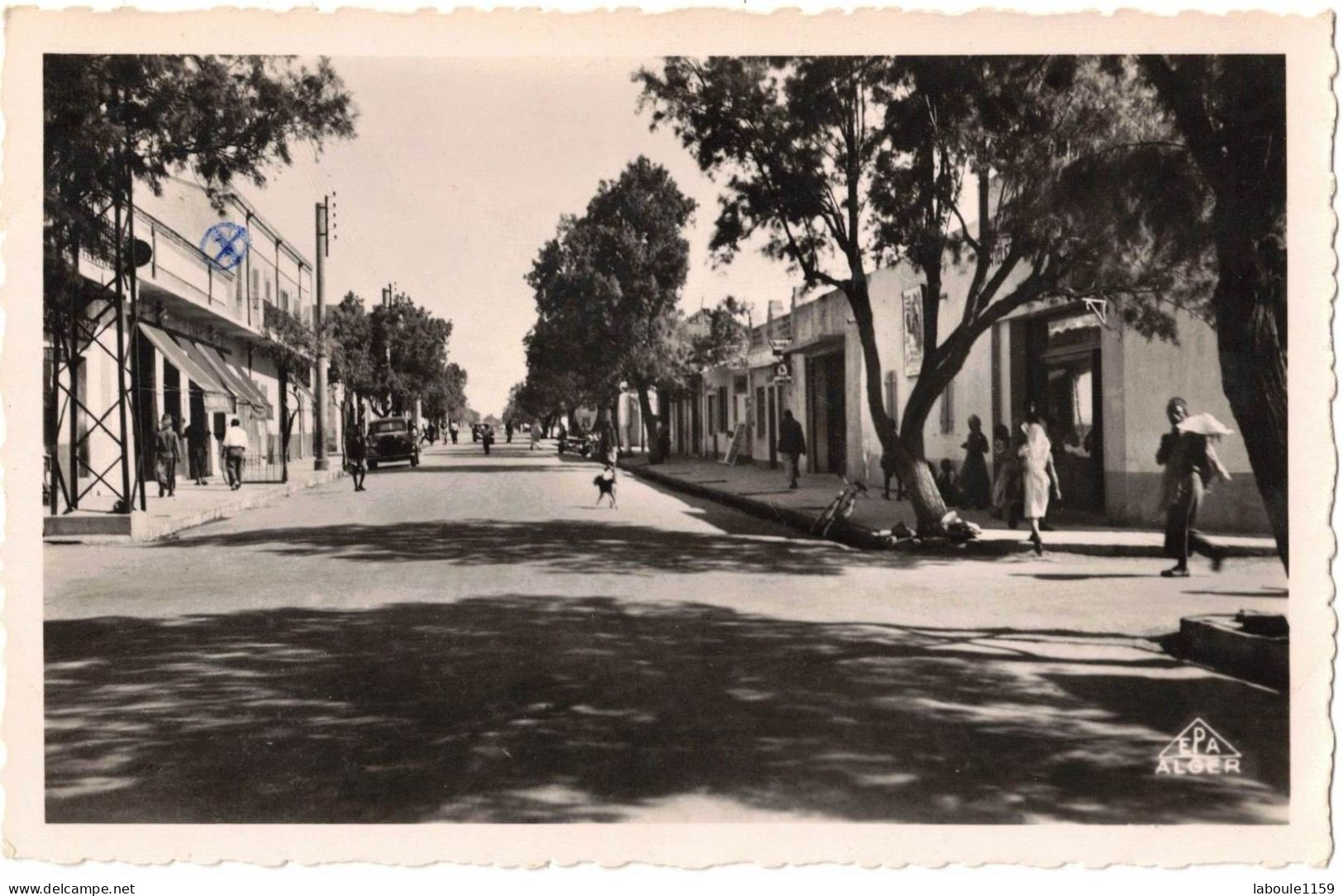 AFRIQUE DU NORD ALGERIE COLOMB BECHAR : RUE PRINCIPALE - CIRCULEE DE COLOMB BECHAR - Bechar (Colomb Béchar)