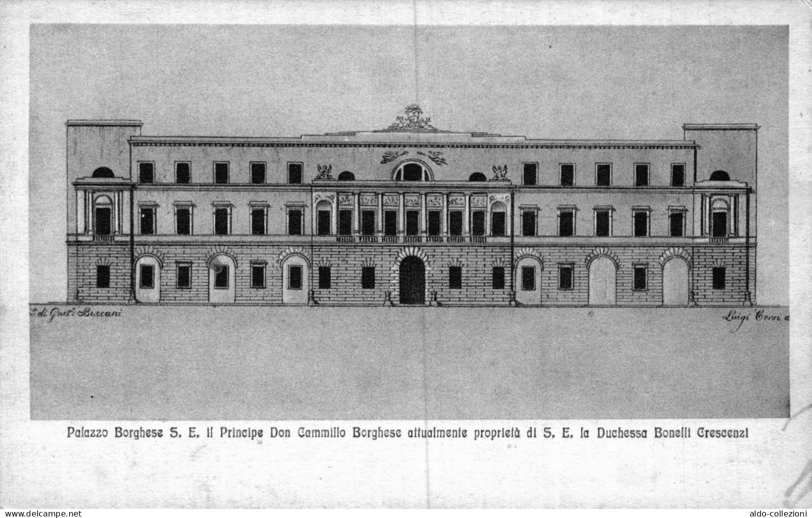 Roma  Palazzo Borghese FP V548 - Autres Monuments, édifices