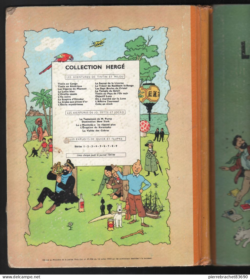 TINTIN. LES 7 BOULES DE CRISTAL. 1969 - Tintin