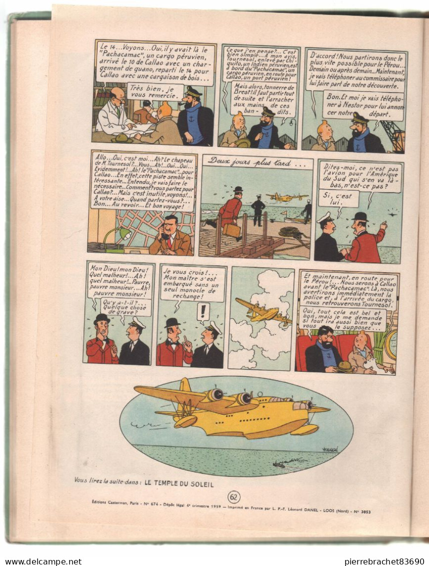 TINTIN. LES 7 BOULES DE CRISTAL. 1969 - Tintin