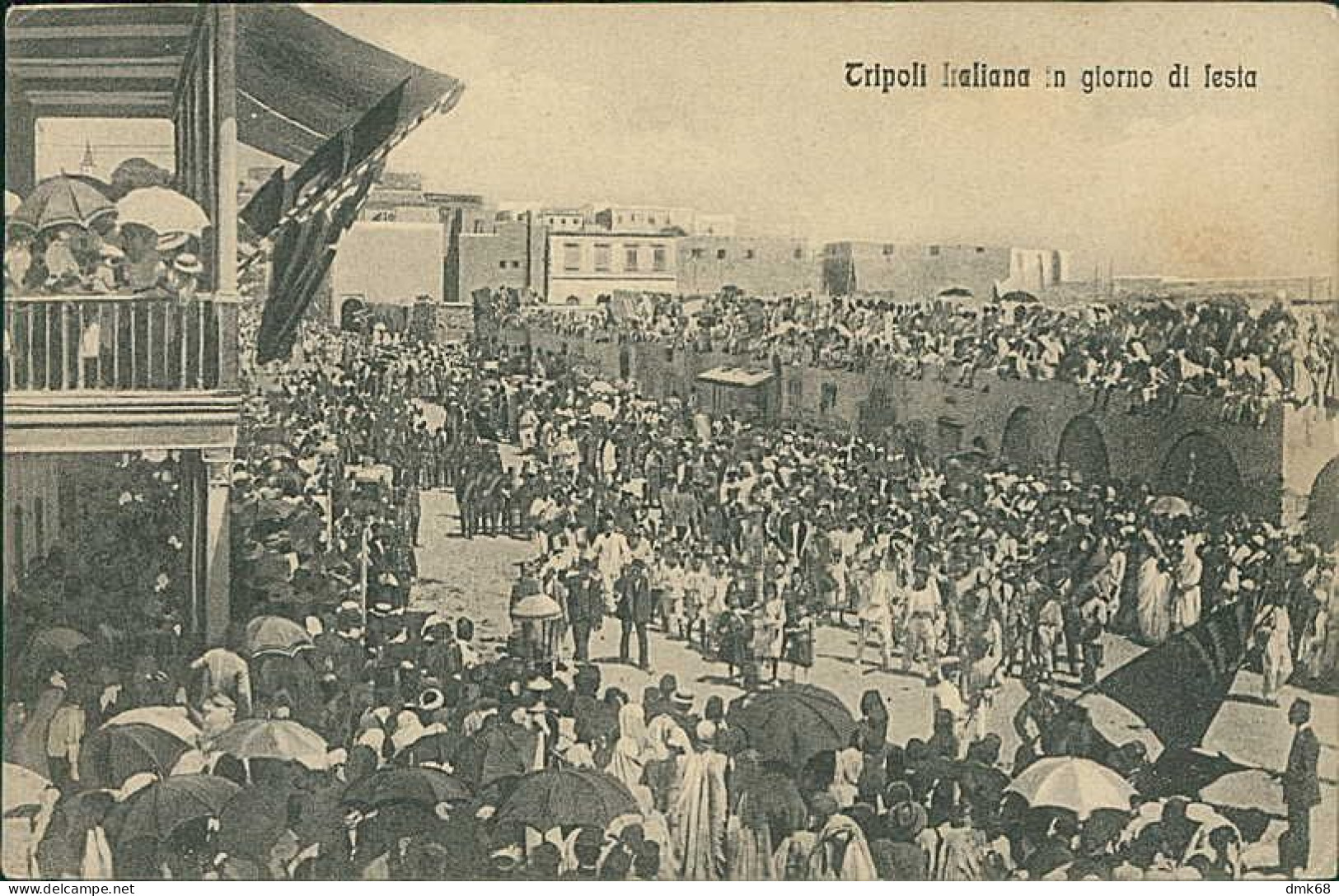 LIBIA / LIBYA - TRIPOLI ITALIANA IN GIORNO DI FESTA - ED. ALTEROCCA 1910s (12456) - Libye