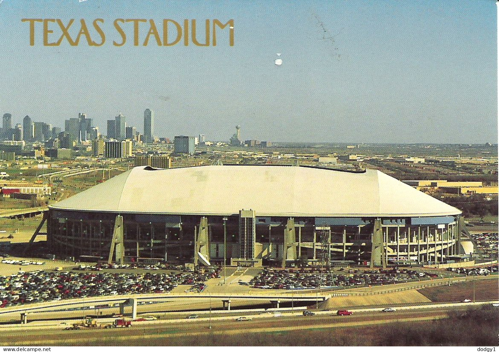 TEXAS STADIUM, IRVING. HOME OF THE DALLAS COWBOYS USED POSTCARD M6 - Dallas