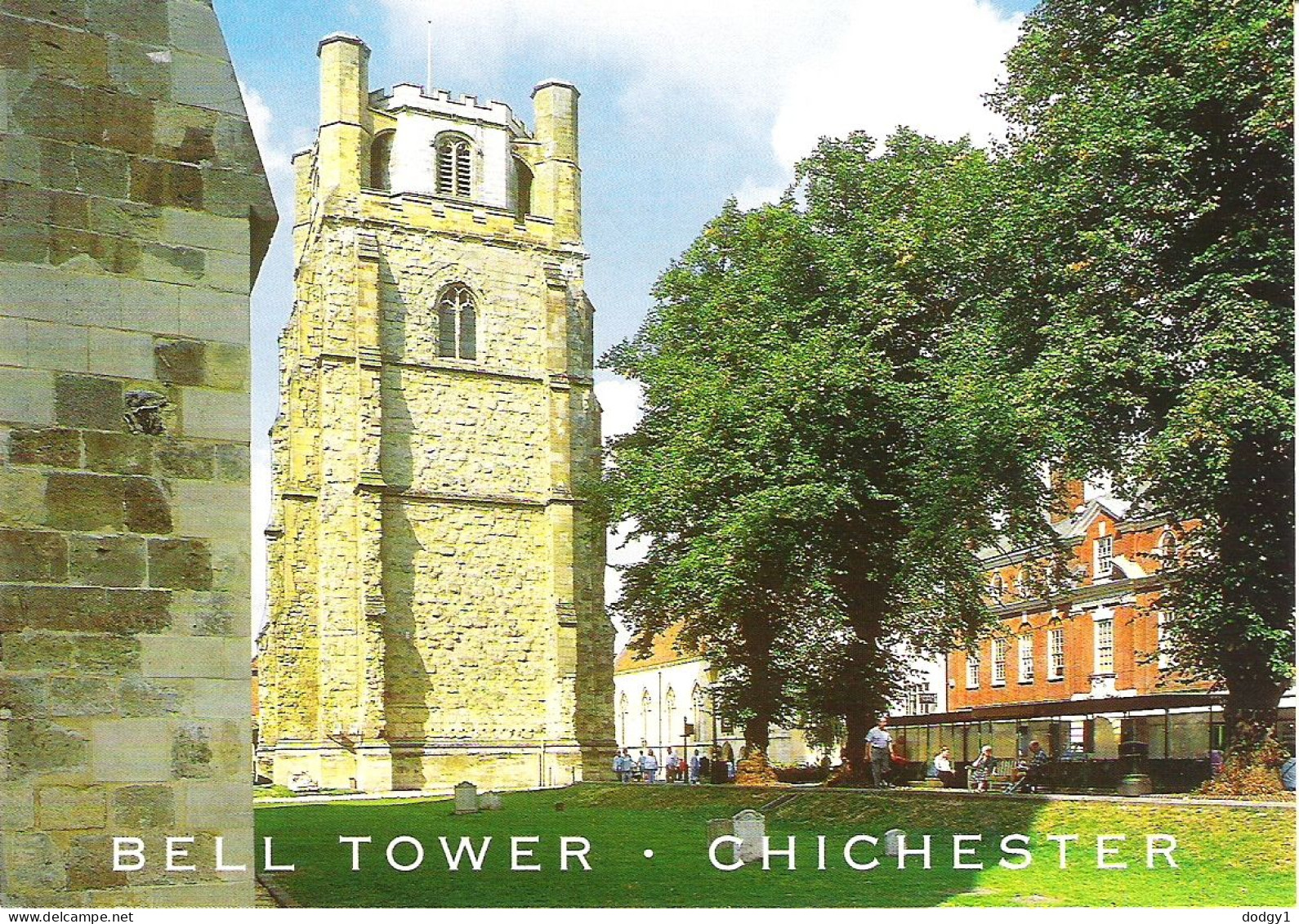 BELL TOWER, CHICHESTER, SUSSEX, ENGLAND. UNUSED POSTCARD M6 - Chichester