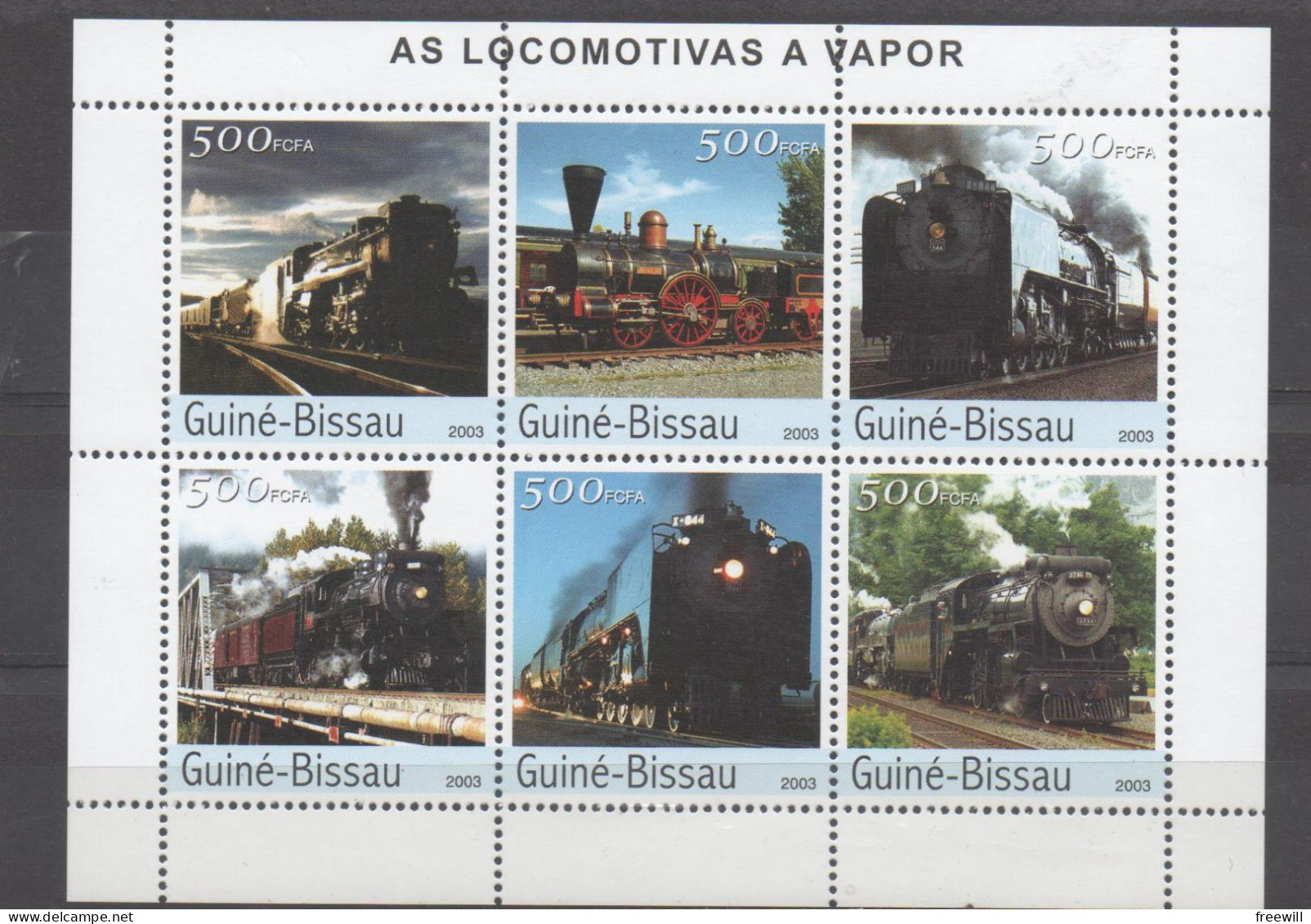 Guinée Bissau Locomotives Of The World - Locomotives  Du Monde   XXX 2004 - Guinea-Bissau