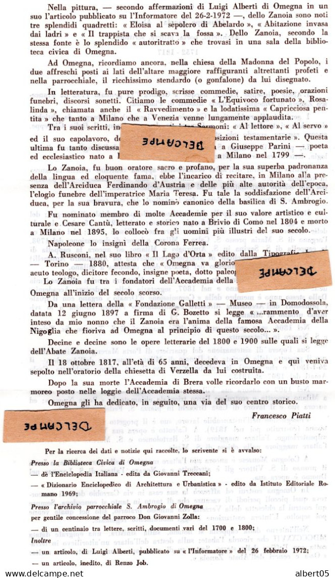 230° Anniversario Della Nascita Giuseppe Zanoia - Abate - 1981-90: Storia Postale