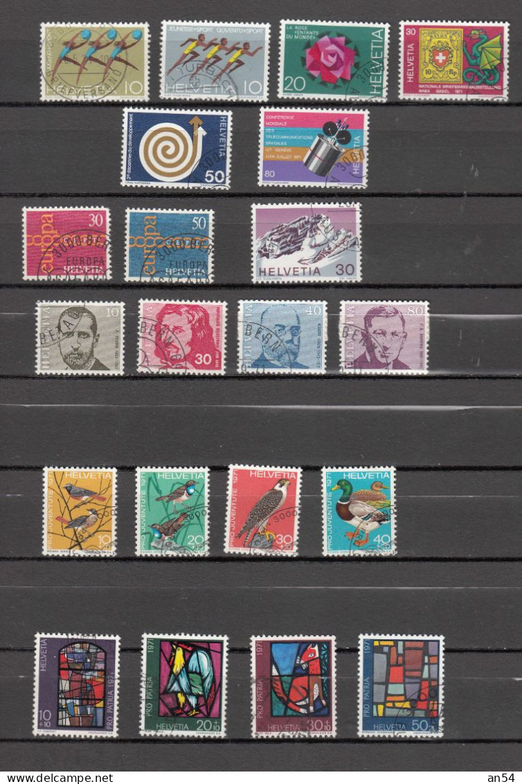 1971  LOT    OBLITERES       CATALOGUE SBK - Used Stamps