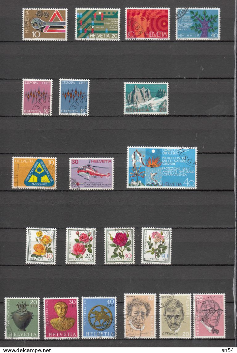 1972  LOT    OBLITERES       CATALOGUE SBK - Used Stamps