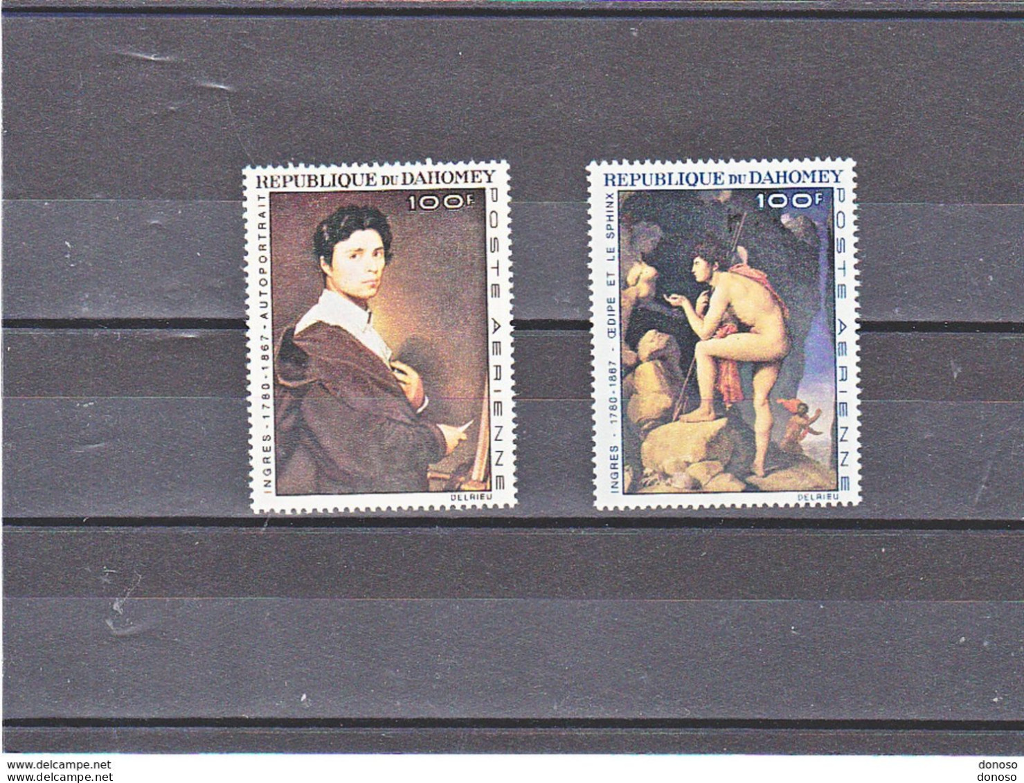 DAHOMEY  1967 PEINTURES, Tableaux D' INGRES Yvert PA 53-54, Michel 307-308 NEUF** MNH Cote Yv 7,80 Euros - Benin - Dahomey (1960-...)