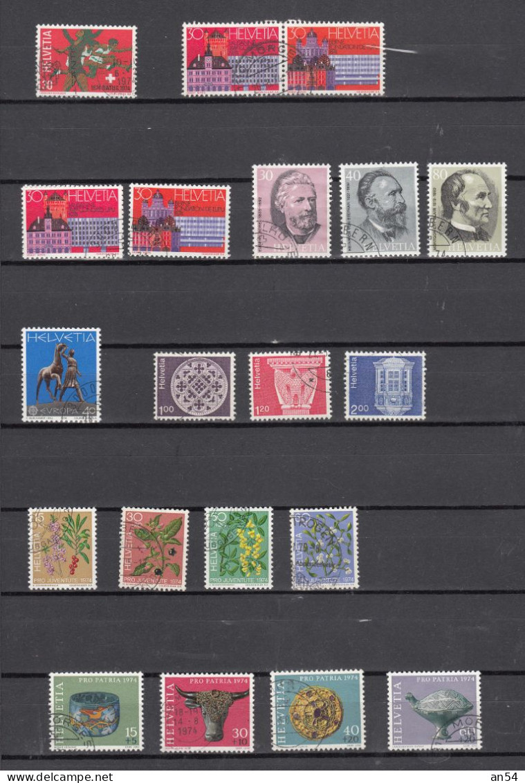 1974  LOT    OBLITERES       CATALOGUE SBK - Used Stamps