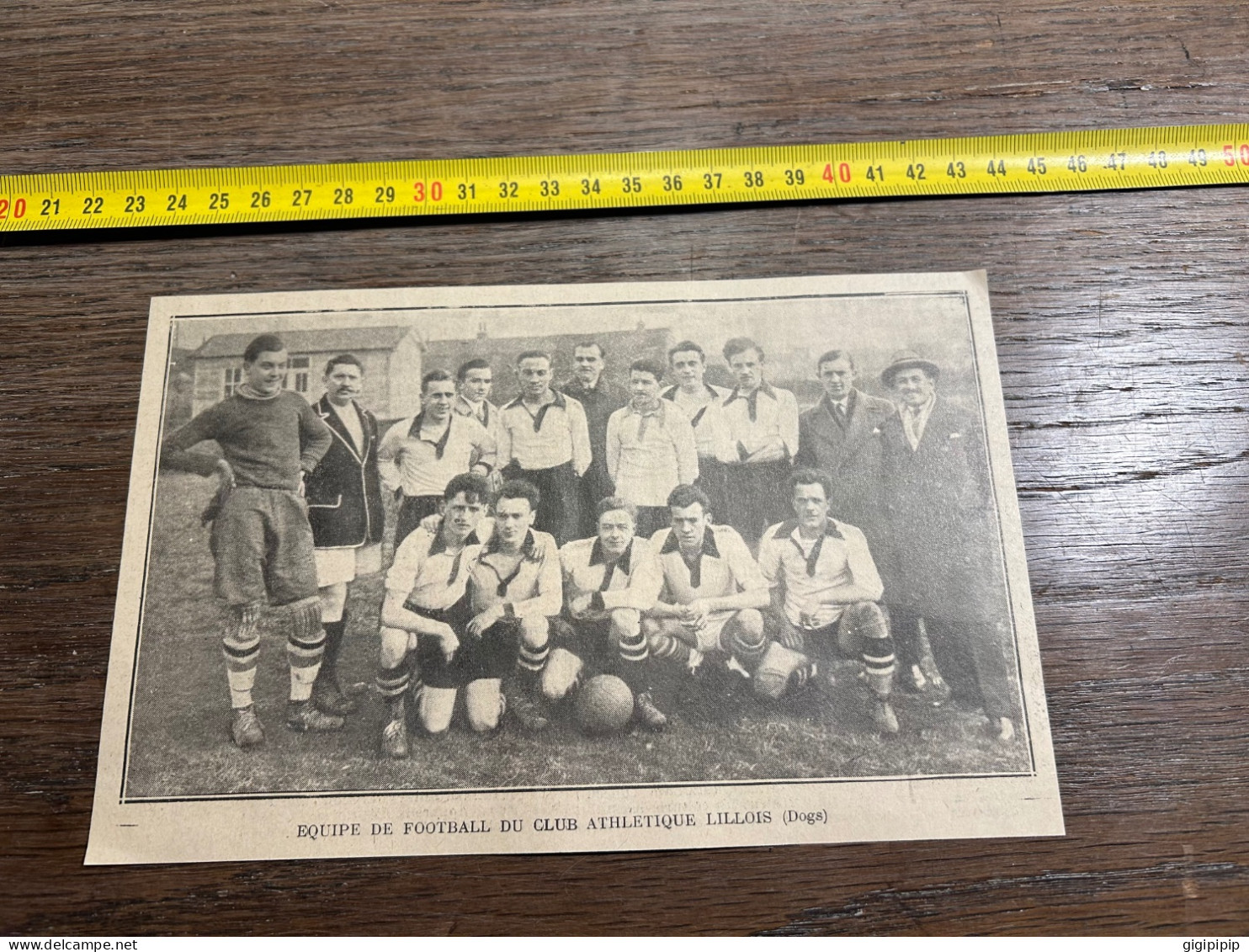 1930 GHI12 EQUIPE DE FOOTBALL DU CLUB ATHLETIQUE LILLOIS (Dogs) Lille Dogues - Collections