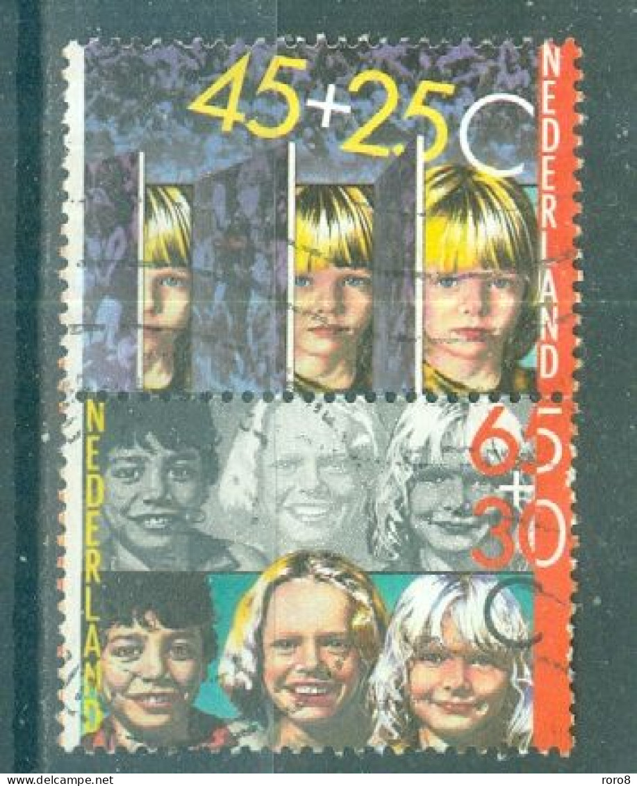 PAYS-BAS - N°1163 Et 1166 Oblitéré Se Tenant - Année Internationale Des Personnes Handicapées. - Used Stamps