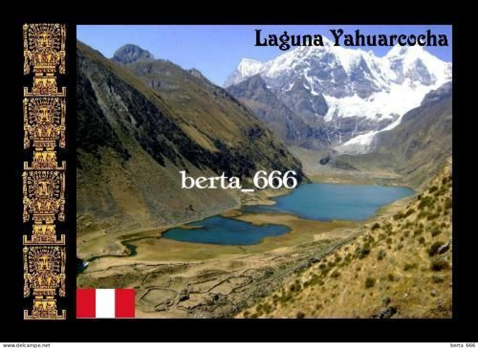 Peru Huayhuash Mountains Jahuacocha Lagoon New Postcard - Peru