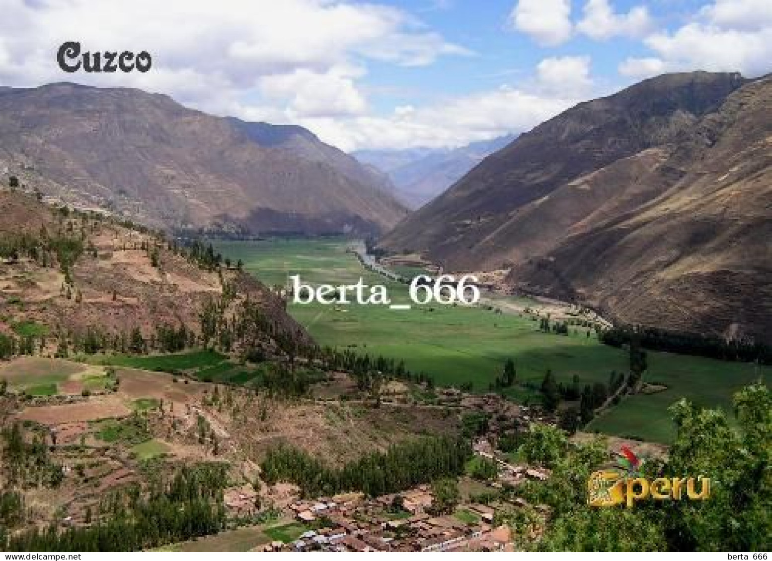 Peru Cuzco Valley Landscape New Postcard - Peru