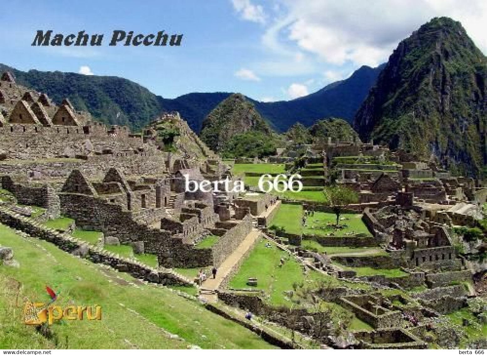 Peru Machu Picchu UNESCO New Postcard - Perú