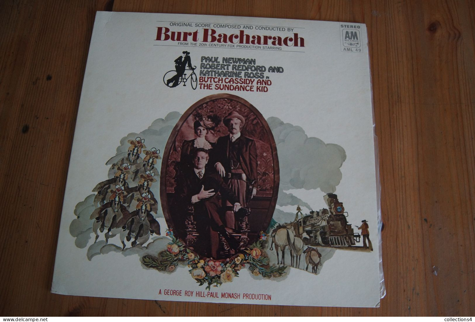 BUTCH CASSIDY AND THE SUNDANCE KID B BACHARACH PAUL NEWMAN ROBERT REDFORD KATHARINE ROSS RARE  LP JAPONAIS 1970 - Filmmuziek