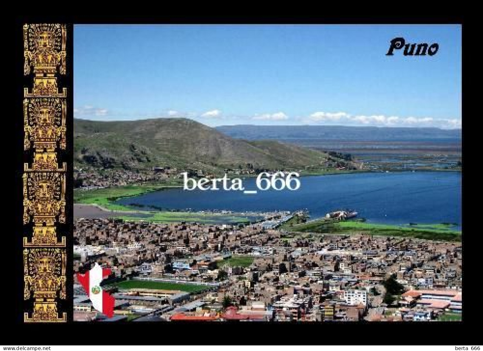 Peru Puno Aerial View New Postcard - Peru