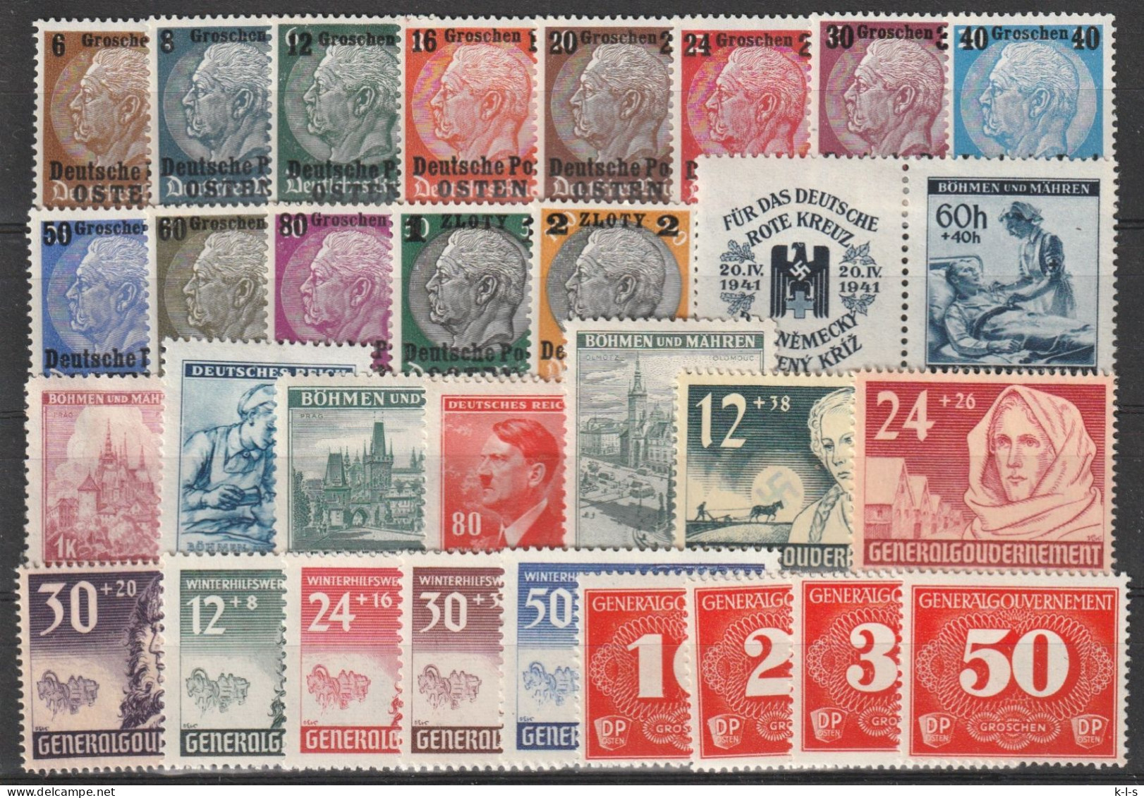 Deut. Besetzung 1939/45: Posten Mit Div. Versch. Werten.    */MH - Lots & Kiloware (mixtures) - Max. 999 Stamps