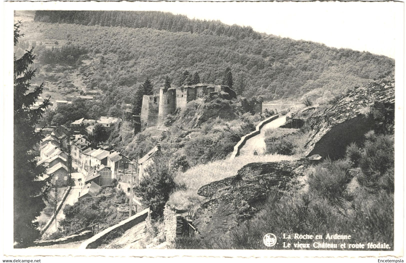 CPA Carte Postale Belgique  La-Roche-en-Ardenne Vieux Château Et Route Féodale    VM79683 - La-Roche-en-Ardenne